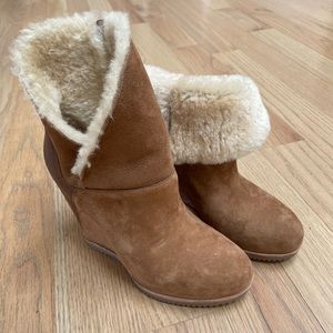 Ugg lamb fur booties